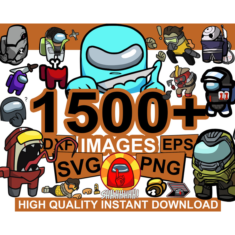 1500 Among Us SVG Bundle, Among Us Character SVG, Among Us Shirt SVG, Among Us Pets Hats, Impostor Svg, Among Us crewmate, Among us sticker.jpg