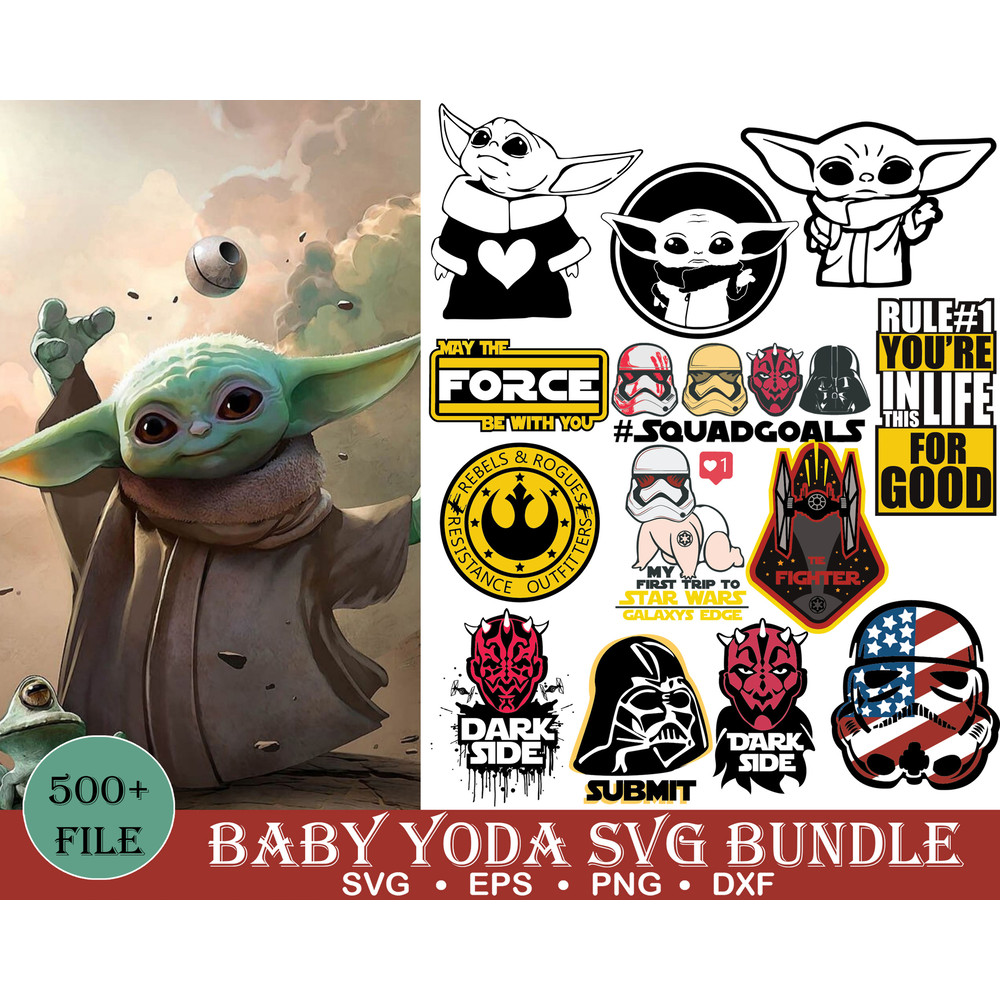 600 Baby Yoda Svg Layered Item, Clipart, Cricut, Digital Vector Cut File.jpg