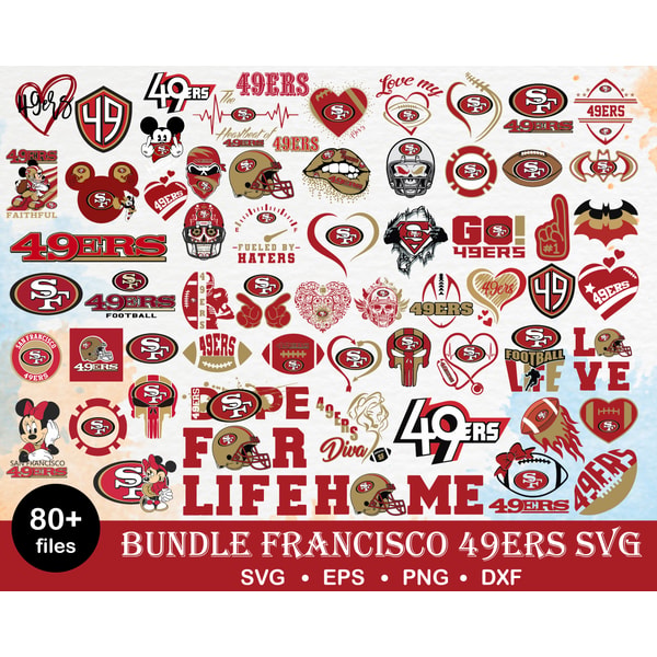 80 San Francisco 49ers Svg Bundle, San Francisco 49ers Svg, | Inspire ...