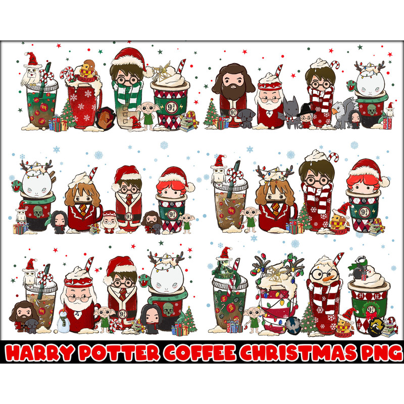 Harry Potter Christmas coffee bundle , Harry Potter Christmas PNG, HP Xmas png.jpg