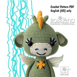 dracon crochet pattern, crochet dragon, amigurumi, crochet dinosaur dragon pattern, crochet pattern, dragon david amigur