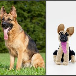 Custom pet figurine, German Shepherd puppy dog, German Shepherd lover gift, dog portrait dog