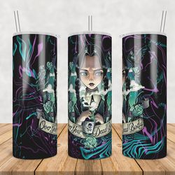 addams family png, wednesday png, tumbler wrap png, 20oz digital design