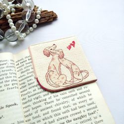 Corner bookmark with Labradors, handmade Valentine's Day gift