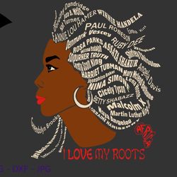 Black is Beautiful, Black History Month Hair Word Black Mixed svg, Black svg, black girl svg, I Love My Roots svg, Black
