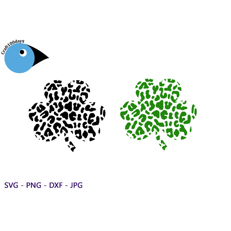 Leopard Shamrock dxf.png