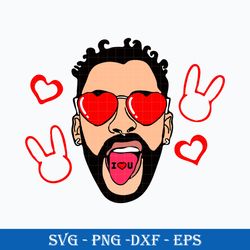 bad bunny valentine svg, bad bunny svg, valentine day svg digital file