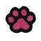 Patch (Patch) for any clothes or accessory Hot pink foot, 4.9-5.3 cm (Patch, Chevron, Thermal sticker).1080.jpg