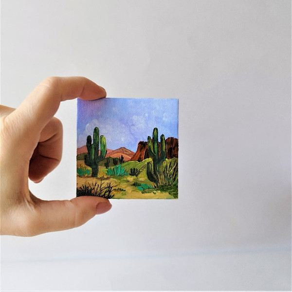 Fridge-magnet-with-hand-painted-cactus-landscape-2.jpg