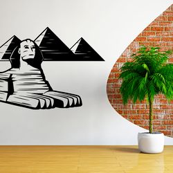 Great Sphinx Sticker Ancient Egypt, Pyramid, Wall Sticker Vinyl Decal Mural Art Decor