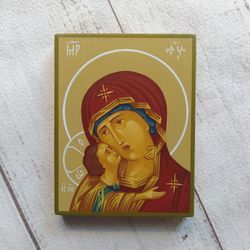 Virgin Mary | Hand painted icon | Orthodox icon | Orthodox Church | Christian supplies | Orthodox gift | Theotokos
