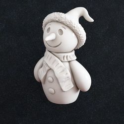 Snowman, Home decor. Figurine miniature. 3D model