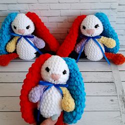 Bunny in the form of harley quinn,harley quinn plush toy, bunny plush