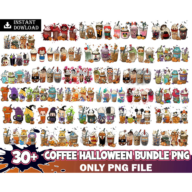 coffe halloween bundle 30+ png bundle 8.99.jpg