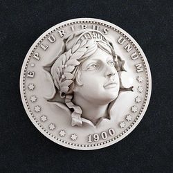 Coin money. 3D model