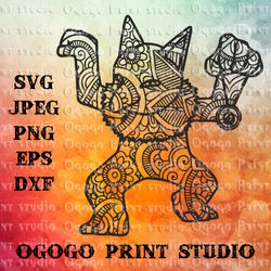 Hypno SVG, Mandala svg, Pokemon Svg cut file, Zentangle SVG