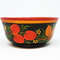 1 1970s USSR KHOKHLOMA Vintage Russian Wooden BOWL CUP Hand painted.jpg