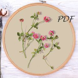 Cross stitch pattern pdf clover - cross stitch pattern pdf design for embroidery