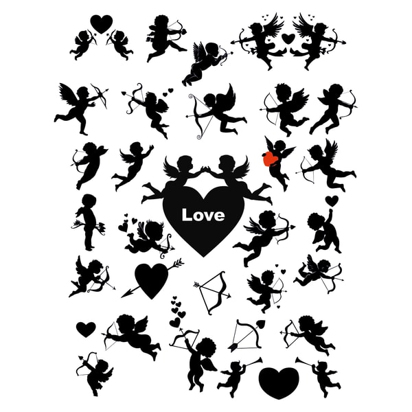 Vector Angel 35 Angels Bundle Svg, Angels Vector, Angels Cricut, Cupid svg, | Inspire ...
