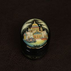 St Isaac's Cathedral St Petersburg lacquer box Russian decorative art