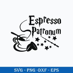 expresso patronum harry potter svg, harry potter clipart art svg