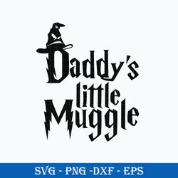 daddy's little muggle svg, harry potter svg, potter clipart art svg