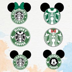 Disney Starbucks bundle Svg,Disney Floral Svg,Starbucks Svg,Mickey and Minnie Svg,Starbucks Logo Svg,Venti and Tumbler