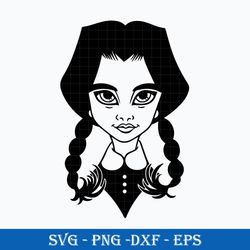 wednesday addams svg, the addams family svg png dxf eps file