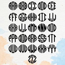 Monogram Font, Monogram SVG, Monogram, Font, Empire Monogram Font, Monogram Font Styles, Curly Monogram Font - Monogram