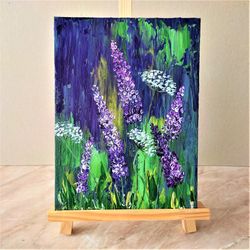 Painting of wildflowers, Flower painting acrylic, Painting impasto, Buy framed art
