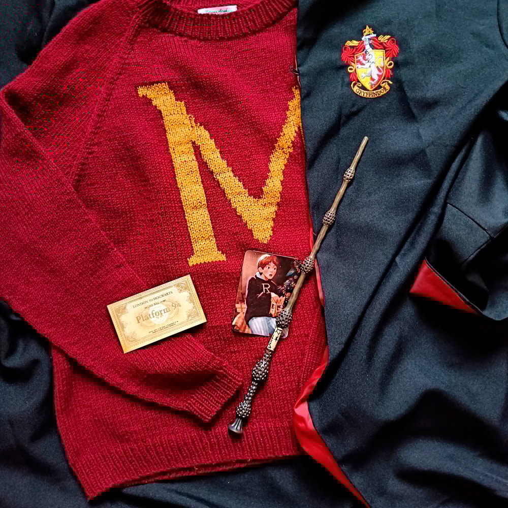 Weasley sweater Personalized sweaters Custom sweater Women knit sweater Harry Potter sweater for women Women sweaters