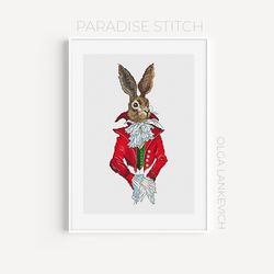 Baron Rabbit  cross stitch pattern PDF and Saga