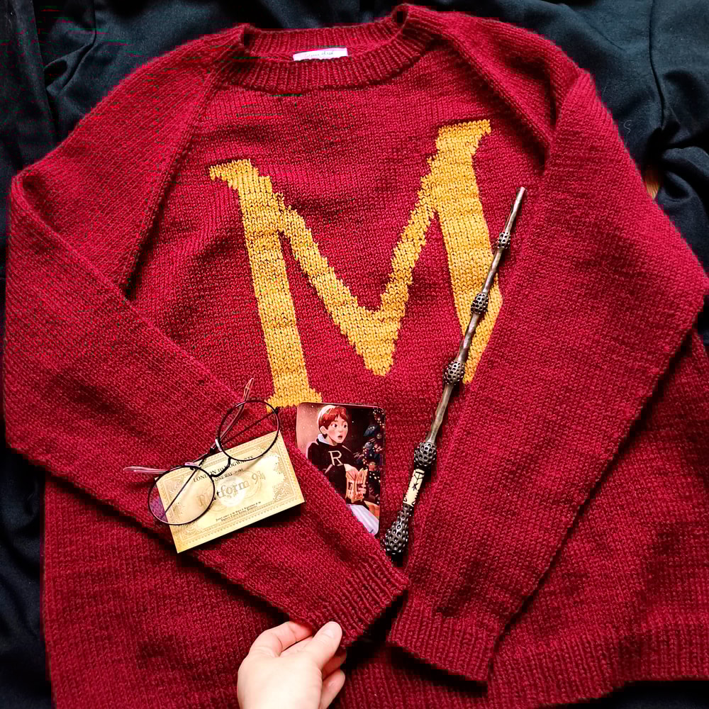 Weasley sweater Personalized sweaters Custom sweater Women knit sweater Harry Potter sweater for women Women sweaters