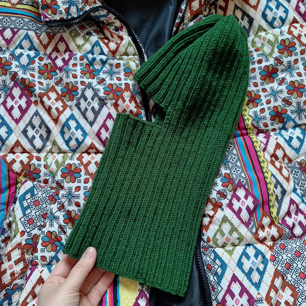 Green Balaclava unisex ski mask with 1 hole helmet Christmas gift Unisex knit balaklava women balaclava Men balaklava