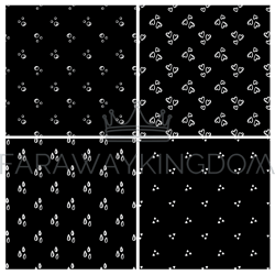 4 abstract monochrome oriental seamless pattern vector set