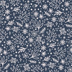 abstract hygge christmas hand drawn seamless pattern vector