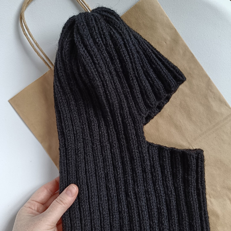 Black Balaclava unisex ski mask with 1 hole helmet Christmas gift Unisex knit balaklava women balaclava Men balaklava