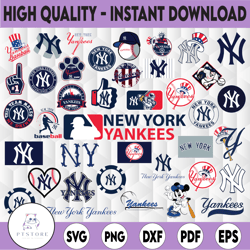 39 files new york yankees svg,yankees team svg, baseball clipart, mlb svg, instant download
