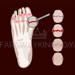 arthritis leg rheumatoid medicine education vector scheme set
