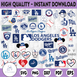 53 files la dodgers cut files baseball clipart, dodgers cutting files, mlb svg, instant download