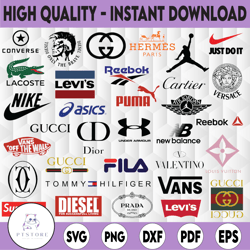 logo brand bundle brand logo svg, fashion brand svg, fashion svg, logo bundle svg, instant download svg