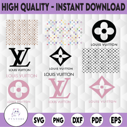 Louis Vuitton Svg, LV Bundle, Brand Logo Svg, Fashion brand svg, Instant Download