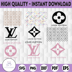 louis vuitton svg, lv bundle, brand logo svg, fashion brand svg, instant download