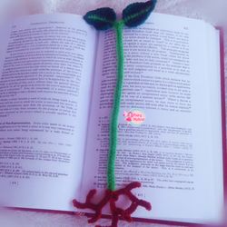Handmade Bookmark, Crochet Bookmark, Plant Bookmark, Crochet Sprout Bookmark, Handmade Plant Bookmark, Fairymellow