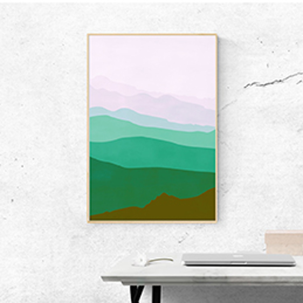 triptych abstract mountain download