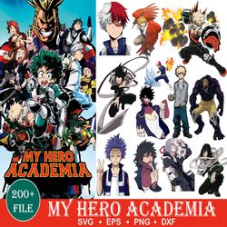 200 My Hero Aca.demia SvG Shirt, Hero Aca.demia Digital Download , Anime Instant Download, Hero Aca.demia Shirt
