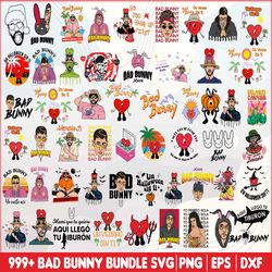 999 Bad Bunny Png Bundle, Un verano Sin Ti Png Bundle, Bad Bunny Designs, Bad Bunn