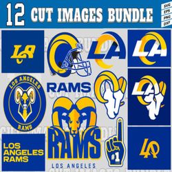12 Styles NFL Los Angeles Rams svg. Los Angeles Rams svg, eps, dxf, png