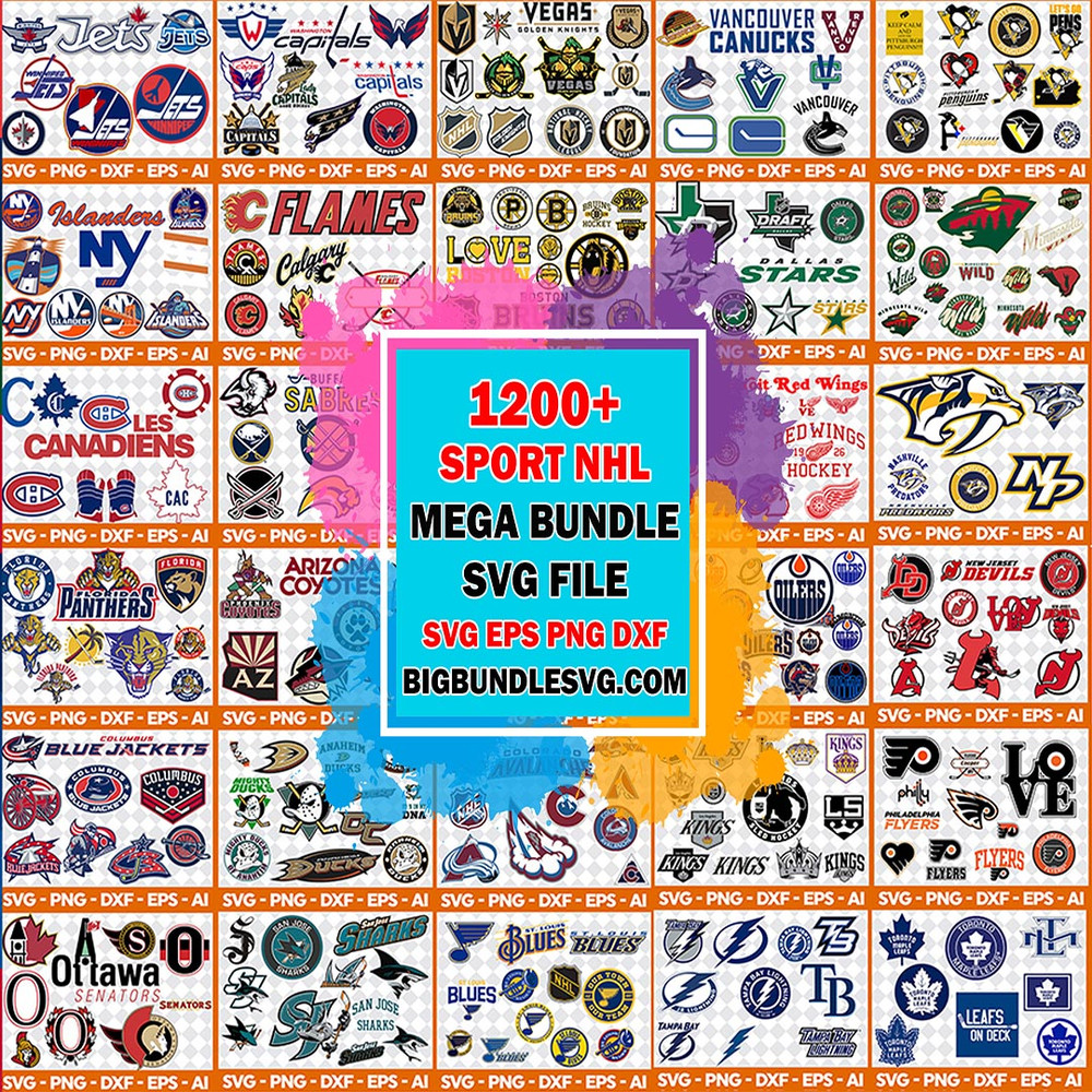 New NHL SVG Bundle 1200 file NHL SVG, EPS, PNG, DXF for Cricut, Silhouette.jpg