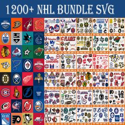 NHL SVG Bundle 1200 file NHL SVG, EPS, PNG, DXF for Cricut, Silhouette